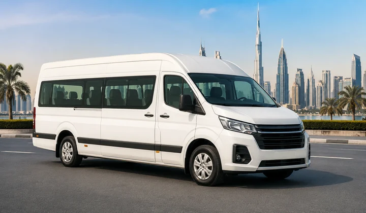 Fourteen-seat passenger van