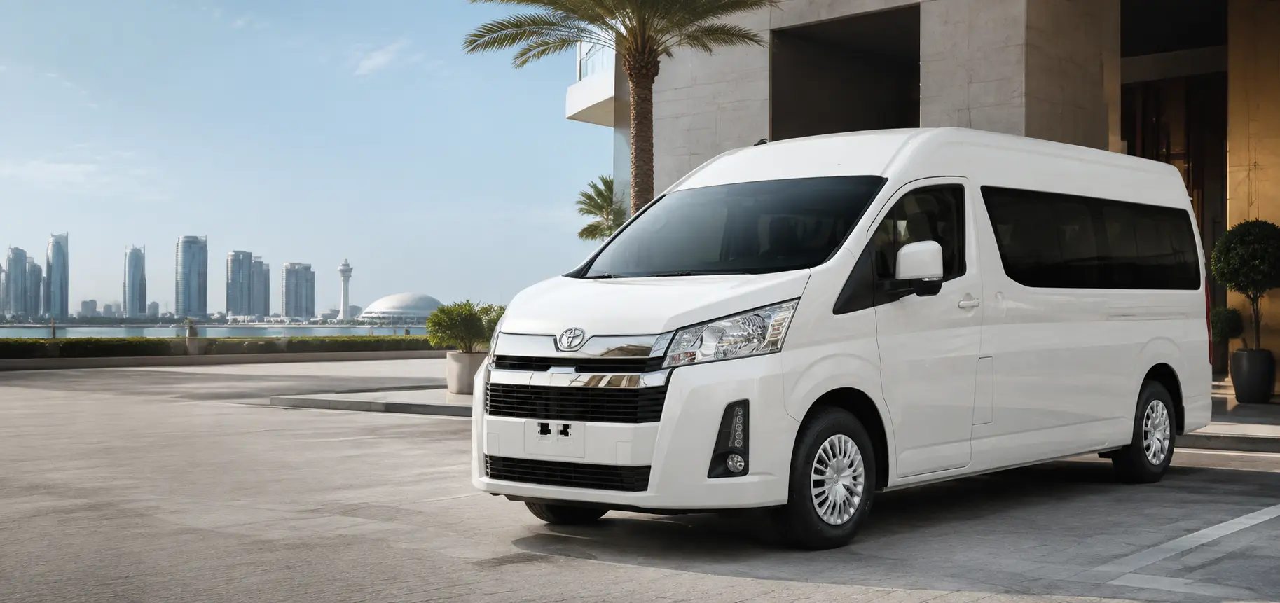 12 Seater Van Rental Abu Dhabi available from Bus World