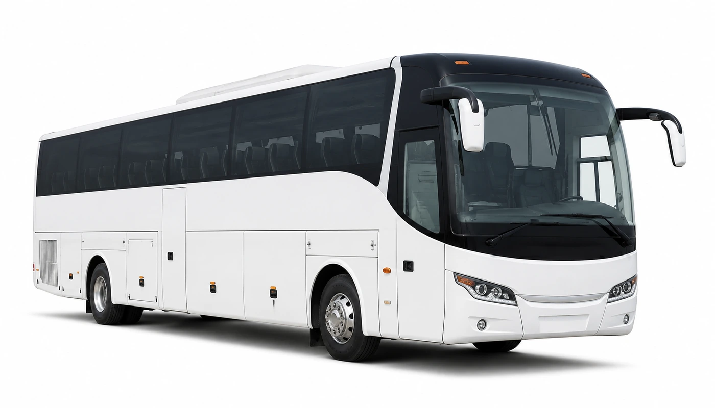 Bus World 50 seater bus rental in Dubai.