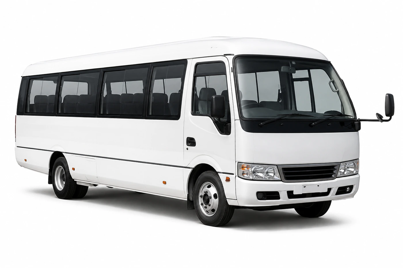 Bus World Mitsubishi Rosa bus rental.