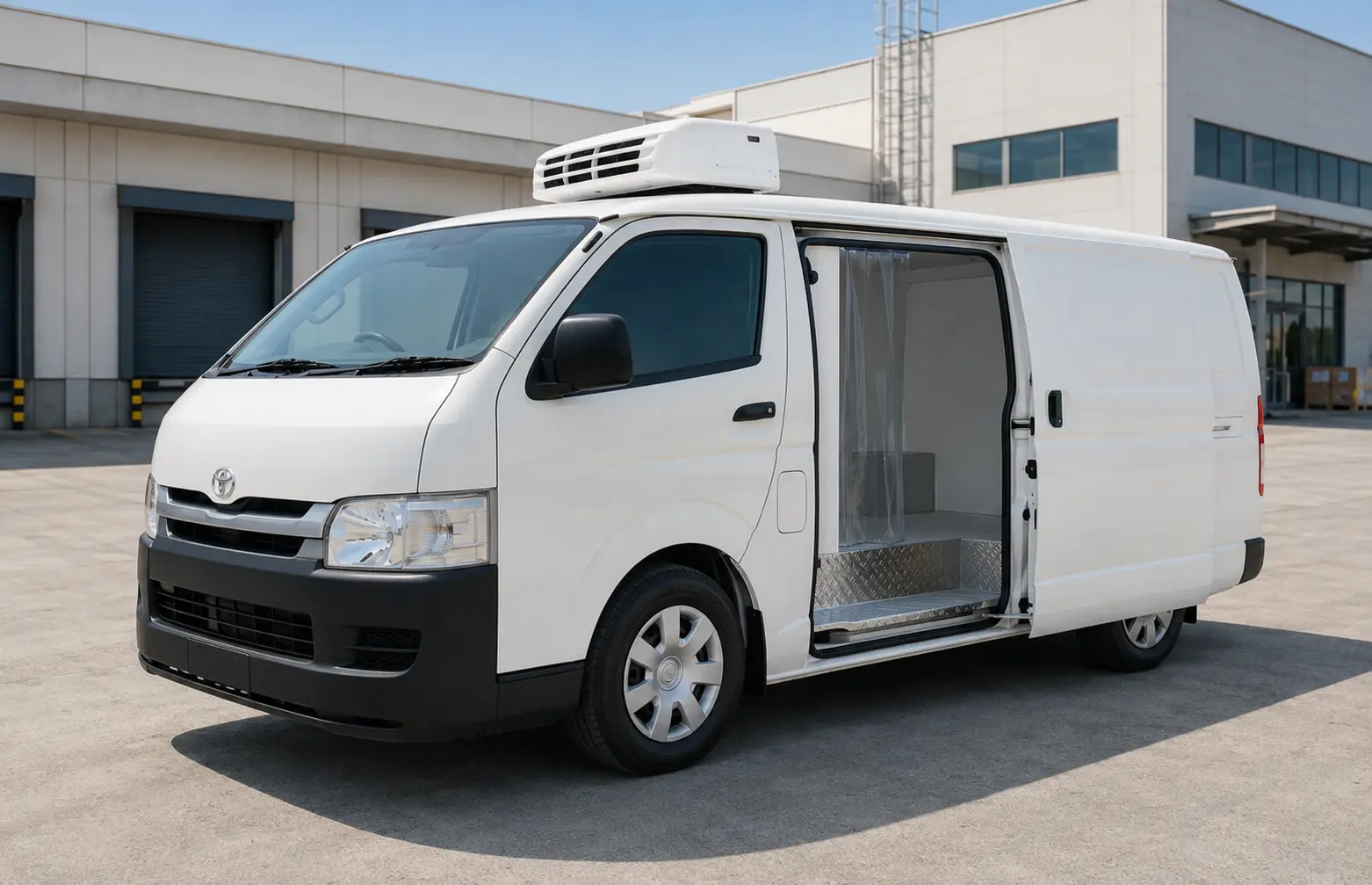 Refrigerated chiller van for temperature-sensitive commercial deliveries