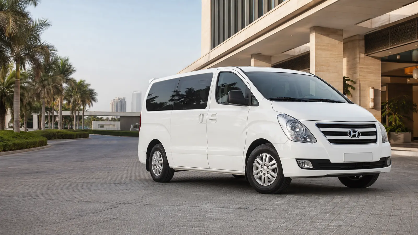 Hyundai H1 passenger van available from Bus World in the UAE