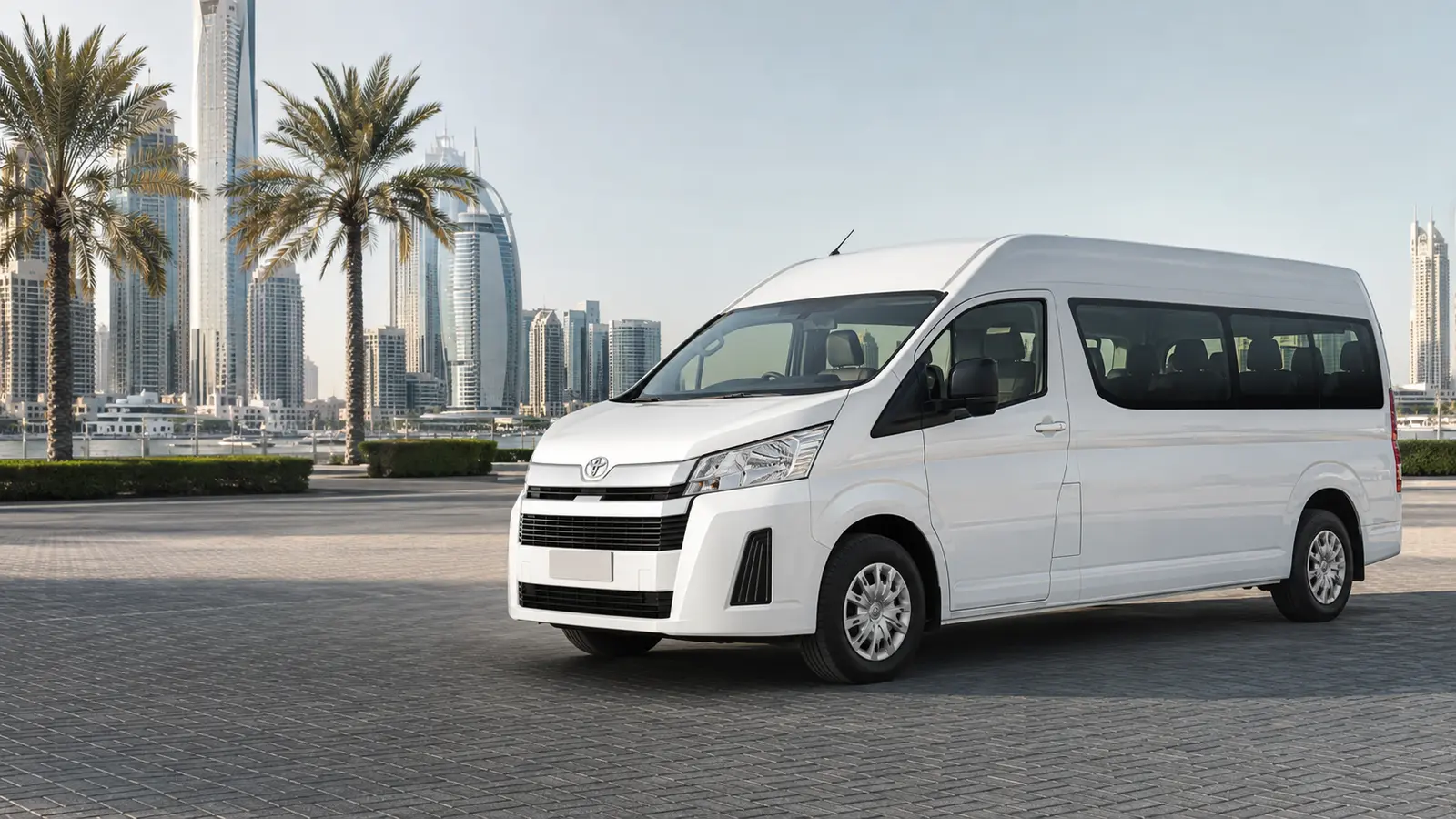 Toyota Hiace Van available from Bus World in the UAE