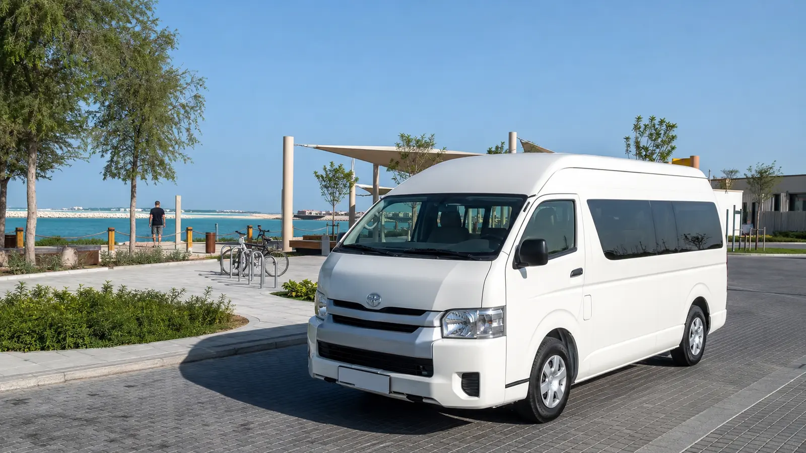 Group transport to Hudayriyat Island Abu Dhabi