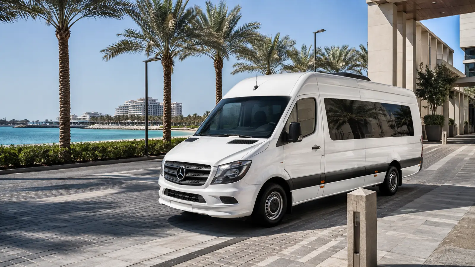 Group transport to Al Marjan Island Ras Al Khaimah