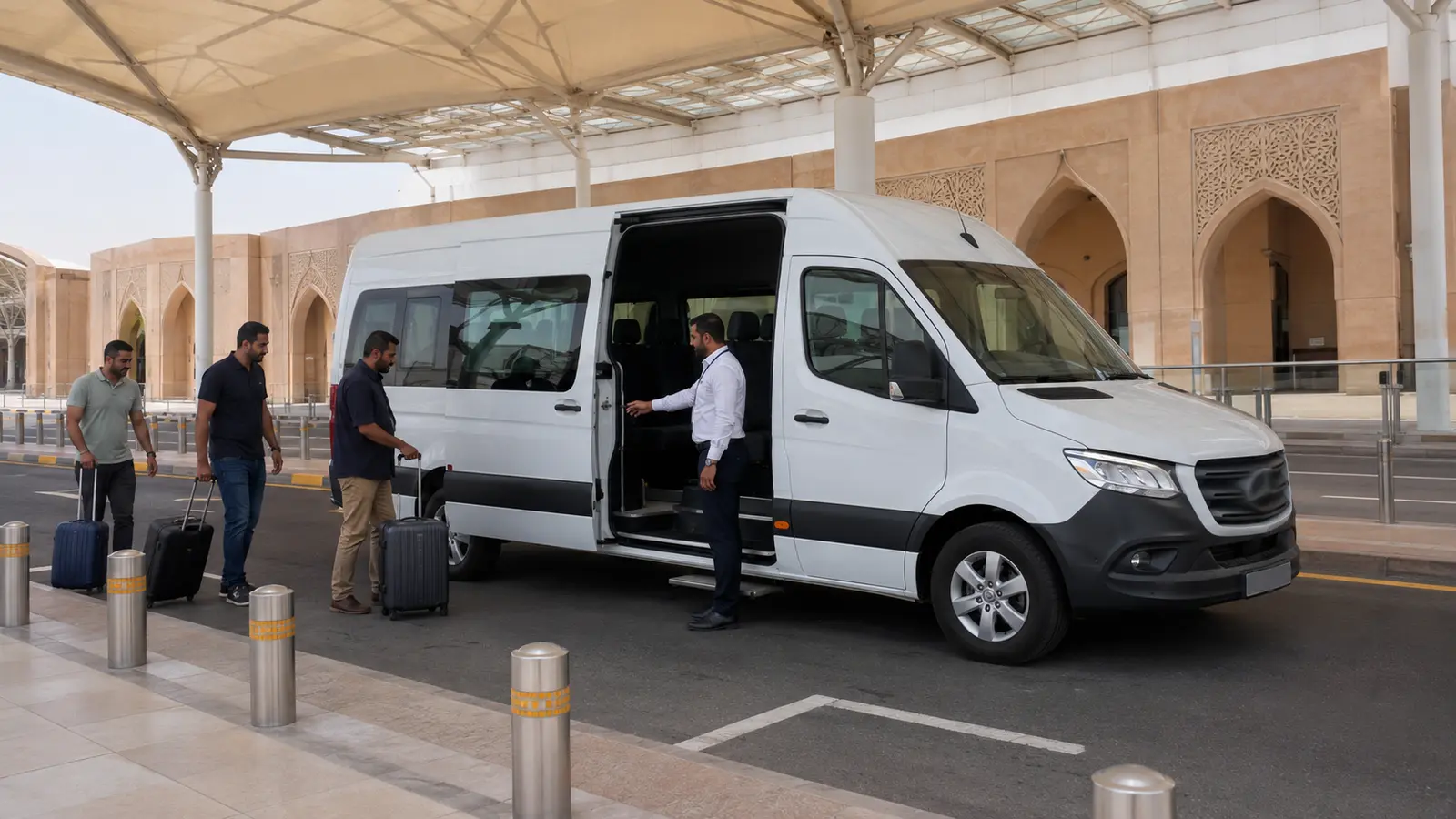 Group bus transfer near Sharjah International Airport