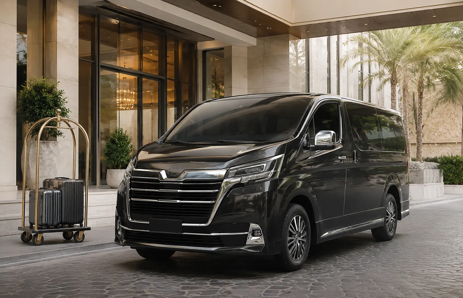 Passenger and luggage planning for UAE airport and inter-emirate transfers
